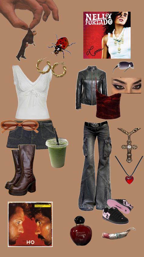 aesthetic maneater nelly furtado daryl hall john oath aesthetic outfit inspo Nelly Furtado Aesthetic, Maneater Aesthetic, Daryl Hall, Nelly Furtado, Aesthetic Outfit, Aesthetic Collage, Aesthetic Outfits, Different Types, Aesthetic Clothes