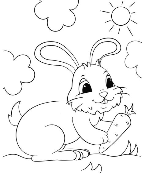 Kumpulan gambar tentang Gambar Kandamg Untuk Mewarna, klik untuk melihat koleksi gambar lain di KibrisPDR Hare Drawing, Kids Classroom Decor, Rabbit Colors, Farm Animal Coloring Pages, Preschool Coloring Pages, Easy Coloring Pages, Cartoon Coloring Pages, Cool Coloring Pages, Flower Coloring Pages