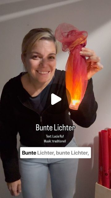 Morgenkreismusik on Instagram: "Bunte Lichter  Ihr habt es euch so oft gewünscht. Deshalb hier für euch ein ganz einfaches Laternenlied mit bekannter Melodie.  Text: Lucia Ruf  Musik: traditionell  Was sind deine liebsten Laternenlieder?  #kita #morgenkreis #kindergarten #krippe #erzieher #erzieherin #morgenkreismusik #laterne" Advent, Kindergarten, On Instagram, Instagram