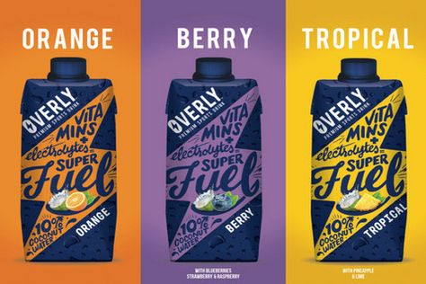 Sports Drink Packaging, Blueberry Drinks, Blueberry Water, Sport Drink, Energy Gummies, Yogurt Brands, Sports Drinks, Cool Packaging, Drink Labels