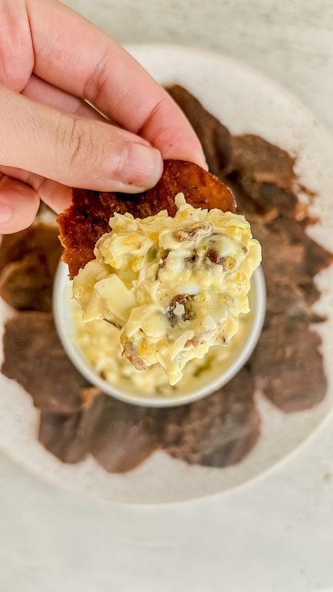 Creamy Egg Salad Dip with Carnivore Crisps - Ash Eats Carnivore Crisps, Ash Eats, Creamy Egg Salad, Salad Dip, Caveman Diet Recipes, Caveman Diet, Creamy Eggs, Meat Diet, Boiled Egg Diet