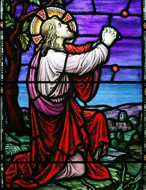 Importance Of Prayer, Catholic Beliefs, Stained Glass Church, Personal Prayer, Jesus Praying, Church Windows, Bible Lessons For Kids, Religious Education, Art Stained