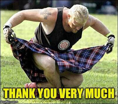 Bow | THANK YOU VERY MUCH | image tagged in bow | made w/ Imgflip meme maker Bowing Down Meme, Thank You Memes, Halloween Puns, Men In Kilts, Masculine Men, You Meme, Funny Reaction Pictures, You Funny, Kilt