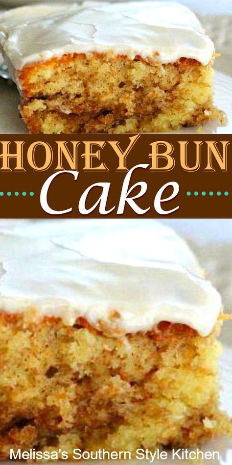 Honey Bun Cake Recipe, Bun Cake Recipe, Brown Sugar Cake, Honey Bun Cake, Brown Sugar Cakes, Easy Cakes, Boys Food, Bun Cake, Honey Bun