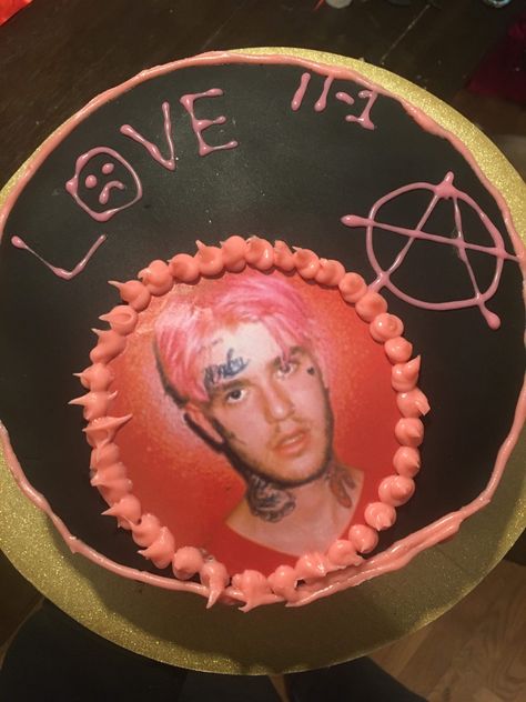 Lil Peep Birthday Cake, Peep Cake, Lil Peep Merch, Peeps Cake, Lil Peep Lyrics, Lil Peep Hellboy, 13 Birthday Cake, 16 Birthday Cake, Cute Birthday Ideas