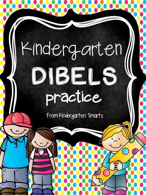 Kindergarten DIBELS Practice with printable worksheets Dibels Kindergarten, Dibels Practice, Student Checklist, Kindergarten Assessment, Word Flashcards, Letter Practice, Kindergarten Ela, Cvc Word, Reading Intervention