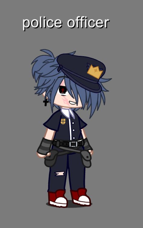 Sorry i know the outfit is quite bad but it aint horrible hopefully 😁 Police Officer Outfit Gacha Club, Gacha Police Outfit, Anime Prof, Police Outfit, Club Design, The Outfit, Gacha Club, Club Outfits, Gacha Life