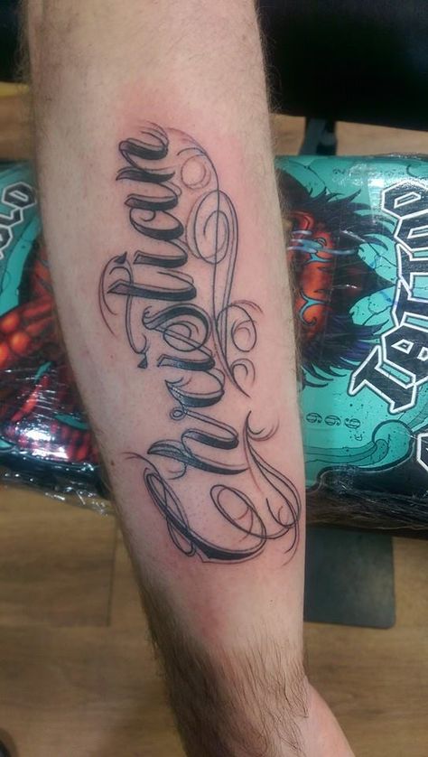 Script 'Christian' Christian Name Tattoo, Christian Names, Name Tattoo Designs, Tattoo Script, Name Tattoo, Name Tattoos, Tattoo Lettering, Line Art Drawings, Tattoos For Women