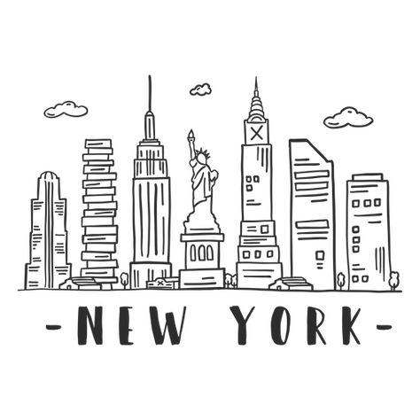 New york statue of liberty empire state building big apple spire business center sky scraper mall cloud skyline sticker #AD , #SPONSORED, #ad, #building, #big, #statue, #state New York Svg, New York City Drawing, Usa Drawing, Big Statue, New York Drawing, City Outline, Skyline Drawing, New York Statue, Pola Tato