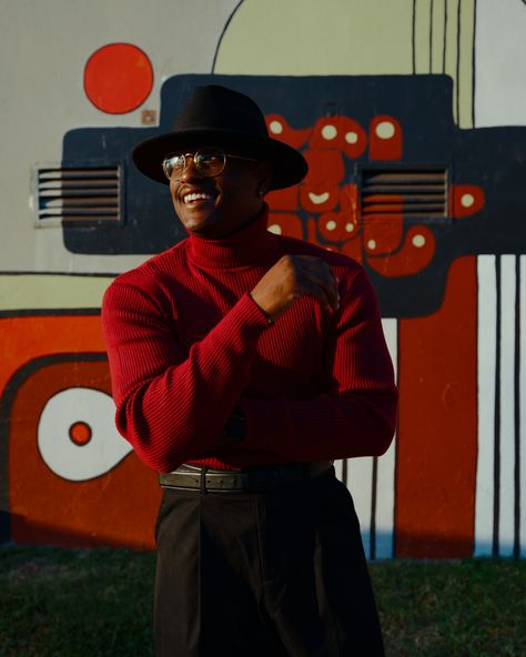 A simple, red turtleneck, some black trousers, in boots of your choice. 👌🏿👌🏿👌🏿 I love this outfit and everything about it. You can find a lot of what I wear on my Amazon storefront or TikTok shop. @amazoninfluencerprogram #amazoninfluencerprogram #amazoninfluencer #mensfashion #styleblogger Black Man Christmas Outfit, Man Christmas Outfit, Men Christmas Outfit, Christmas Outfit Men, Red Turtleneck, Tiktok Shop, Amazon Storefront, Black Man, Black Trousers