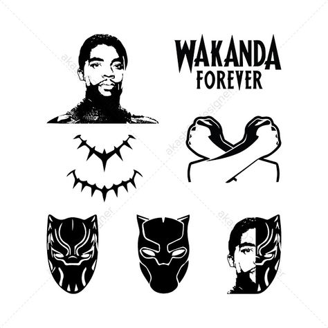 Black Panther Silhouette, Avengers Clipart, Panther Silhouette, Black Panther Svg, Panther Svg, Black Panther Tattoo, Batman Tattoo, Panther Tattoo, Marvel Tattoos