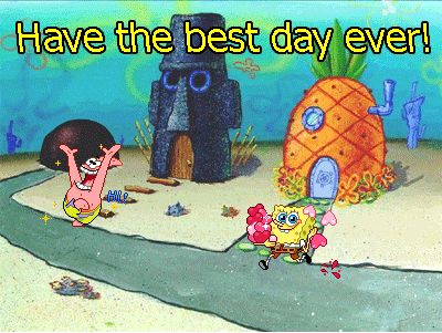 Spongebob & Patrick:  Have the best day ever! Spongebob Background, Potty Chart, Potty Training Boys, Potty Training Chart, Nickelodeon Cartoons, Cute Laptop Wallpaper, Cartoon Image, Planets Wallpaper, Good Morning World