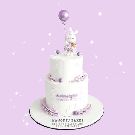 Rabbit Cake Design, Bunny Ballerina, Bunny Cakes, Purple Cake, Rabbit Cake, Purple Cakes, Bunny Cake, Purple Color, Cake