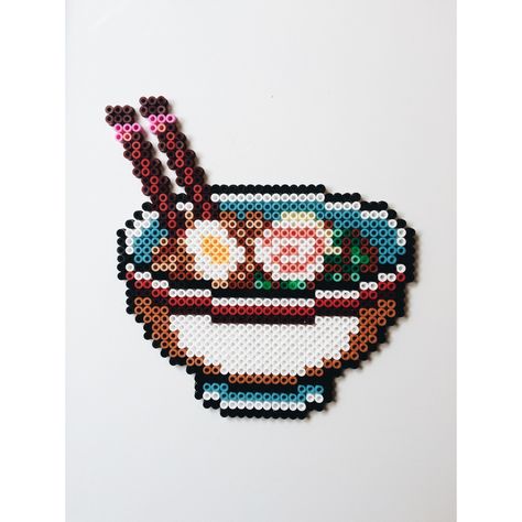 Ramen #hamabeads #ramen #beads #hamaperler #perler #perlerbeads #hama #pixelart #fusebeads #beads Easy Perler Bead Patterns, Perler Creations, Easy Perler Beads Ideas, Diy Perler Bead Crafts, Perler Crafts, Hama Beads Patterns, Diy Perler Beads, Melting Beads, Iron Beads