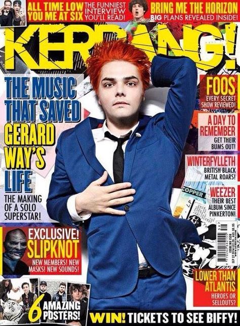 Kerrang Magazine, I Love Mcr, Sonic Youth, Music Magazine, Music Magazines, A Day To Remember, Gerard Way, Emo Bands, Emo Scene