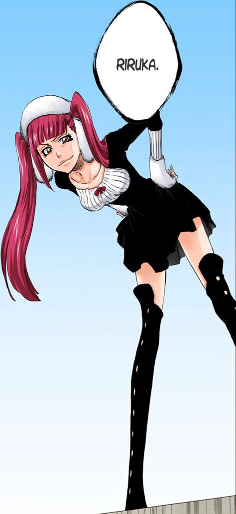 Bleach Manga Characters, Riruka Bleach Cosplay, Riruka Bleach Wallpaper, Female Bleach Characters, Bleach Women Manga, Bleach Outfits Manga, Bleach Women Anime, Riruka Dokugamine Fanart, Bleach Cosplay Female