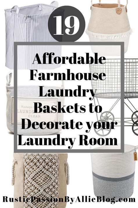 Farmhouse Laundry Hamper, Fixer Upper Bedrooms, Farm House Laundry Room, Affordable Farmhouse, Laundry Basket With Lid, Laundry Hamper With Lid, Cheap Farmhouse Decor, Farmhouse Lamps, Laundry Hampers