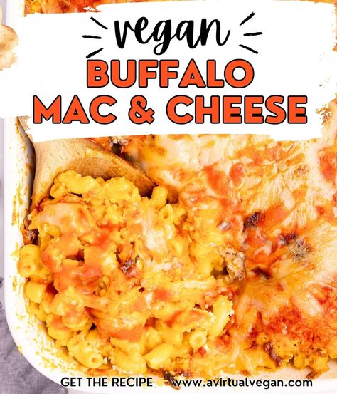 Okay this Vegan Buffalo Mac and Cheese is so good! Proper creamy, cheesy, tangy, fiery perfection and ready in about 20 minutes! Buffalo Mac And Cheese, Role Call, Vegan Cheddar Cheese, Potato Salads, Vegan Casserole, Vegan Cheddar, Vegan Entree, Vegan Mac And Cheese, Savory Vegan