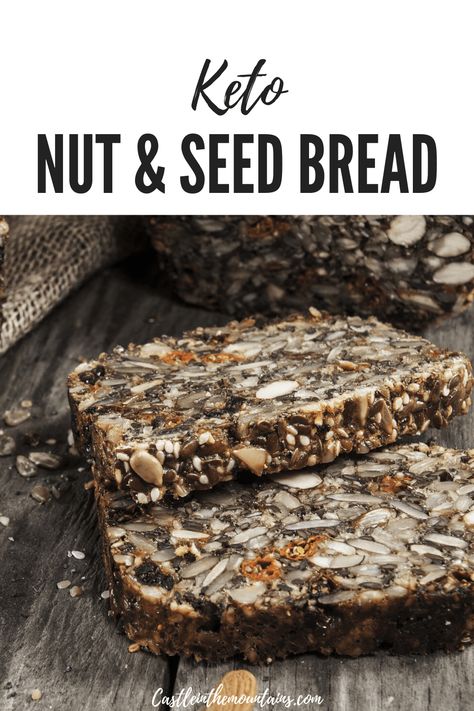 Nut And Seed Bread Recipe, Nut And Seed Bread, Seeded Bread Recipes, Nut Bread Recipe, Chewy Bread, Healthy Nuts, Seed Bread, Toasted Pumpkin Seeds, Gf Bread