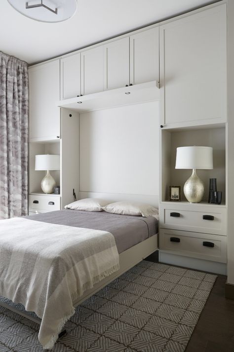 505 Church Street - Transitional - Bedroom - Nashville - by Interior Anthology | Houzz Toddler Murphy Bed, Office Combo Room, Murphey Bed, Murphy Bed Office, Murphy Bed Sofa, Guest Bedroom Home Office, Fold Up Beds, Horizontal Murphy Bed, Bed With Wardrobe