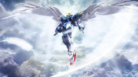 Gundam Wing Zero, Wing Zero, Wing Gundam, Mobile Suit Gundam Wing, Wings Wallpaper, Gundam Mobile Suit, Zero Wallpaper, Gundam Wallpapers, Iphone Pictures