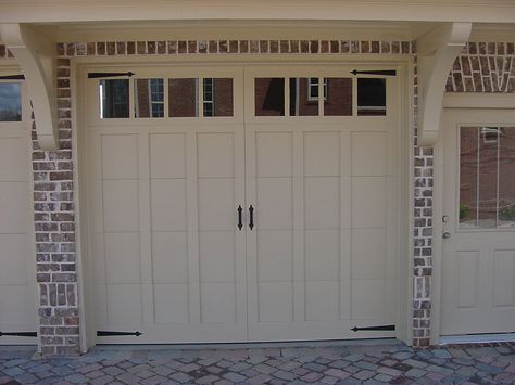 Brunswick Square Glass BSI Builder Specialties Carriage Door Custom Garage Door Steel http://www.builderspecialties.net/ Red Garage Door, Chi Garage Doors, Garage Door Colors, Carriage House Garage Doors, Double Garage Door, Garage Door House, Garage Door Paint, Carriage House Doors, Carriage Garage Doors