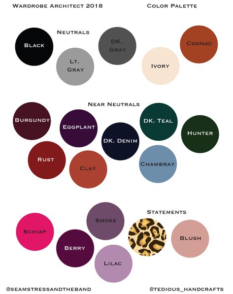 Wardrobe Architect #6 & 7 Color Palette 7 Color Palette, Wardrobe Color Palette, Wardrobe Color Guide, Jewel Tone Color Palette, Clothes Capsule Wardrobe, Deep Autumn Color Palette, Wardrobe Architect, Winter Color Palette, Wardrobe Color