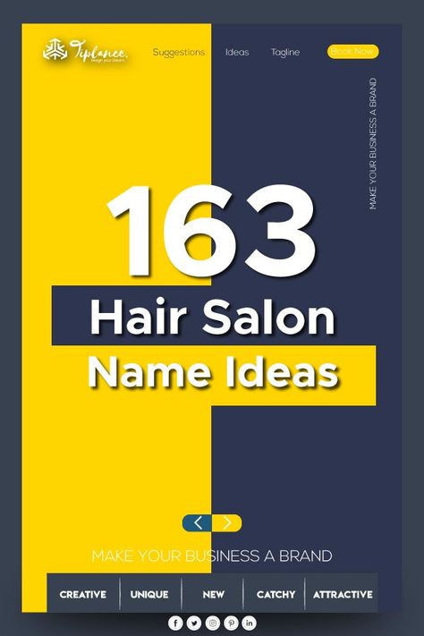 163 Creative Hair Salon Name Ideas to Start New Business  I know you are looking for hair salon name ideas? & Struggling to find the right one! If you are good at hair styling or anything related to hairs or you are hair experts and want to open a high-end, classy, hair salon.  #HairSalonNames #HairsalonnameIdeas #NameIdeas Name Ideas For Hair Business, Unisex Salon Names Ideas, Salon Names Ideas Creative, Cute Salon Names, Hair Brand Name Ideas, Hairstylist Names Ideas, Hair Salon Names Ideas Unique, Classy Hair Salon, Salon Branding Ideas