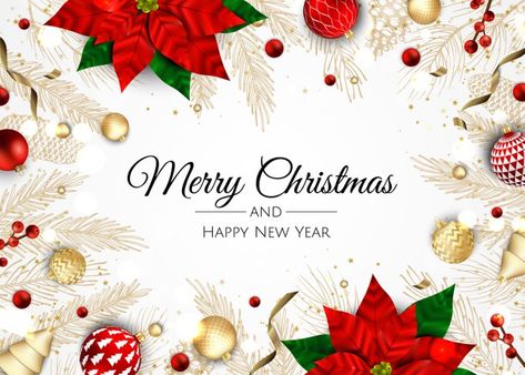 Merry christmas and happy new year. xmas... | Premium Vector #Freepik #vector Merry Christmas And Happy New Year Card, Christmas Banner Design, Merry Christmas Phrases, Christmas And New Year Card, Christmas And New Year Greetings, Christmas Greetings Card, Happy Christmas Card, Happy Holidays Card, Merry Christmas Design