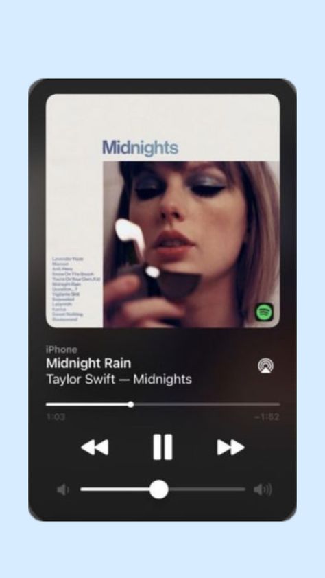 #tayloralisonswift #era #midnights #wallpaper #spotify #music #midnightrain #followforfollow #likemyshuffle 💙💙💙 Midnight Rain Spotify, Midnights Wallpaper, Midnight Rain, Taylor Swift Album, Taylor Alison Swift, Taylor Swift, Swift, Music