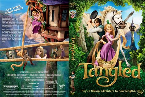 Dvd Covers Free: Tangled Cover Dvd Design, Dvd Covers Printable, Film Layout, Disney Princess Printables, Dvd Cover Design, Cover Dvd, Disney Poster, Tangled 2010, Barbie Dollhouse