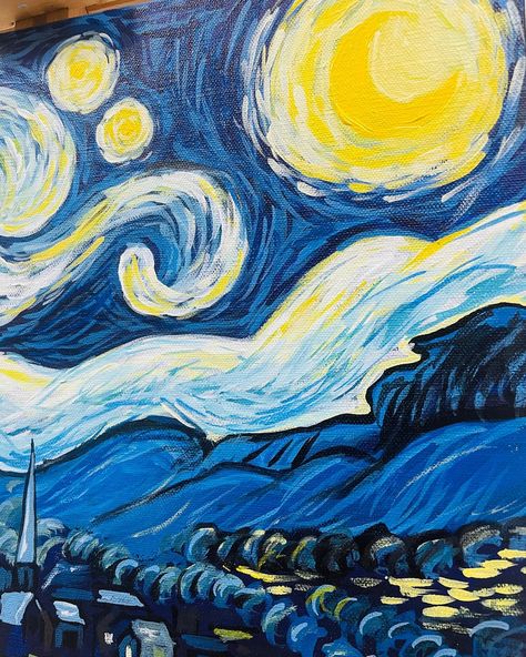 Can you spot the difference compared to the one in my previous reel ? Drop your votes below 👇🏻 #starrynight #vangogh #iamobsessed Starrynight Vangogh, Spot The Difference, Van Gogh, Starry Night, The One, Canning, Quick Saves