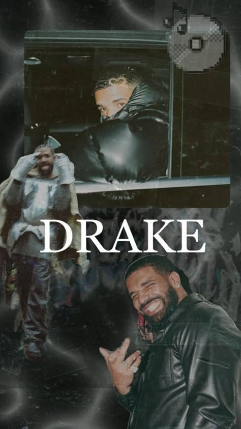 #drake #aesthetic #wallpaper #rapper Drake Drizzy Wallpaper, Drake Collage Wallpaper, Drake Wallpaper Aesthetic, Drake Lockscreen, Drake Aesthetic Wallpaper, Drake Iphone Wallpaper, Music Artists Wallpaper, Celeb Wallpaper, Drake Wallpaper