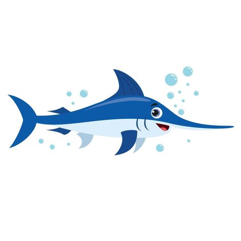 Cartoon Drawing Of A Swordfish The Cartoon, Cartoon Drawing, Cartoon Drawings, Free Images, Vector Art, Vector Free, Royalty, Royalty Free, Clip Art