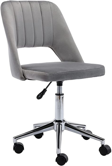 AmazonSmile: Chairus Tufted Task Chair, Reception Chair with Height Adjustment (Armless Design for Small Homes and Offices), Orange Yellow : Home & Kitchen Velvet Office Chair, Office Desk Chairs, Swivel Chair Desk, Home Office Chair, Computer Desk Chair, Back Office, Upholstered Accent Chairs, Vanity Chair, Desk Chairs