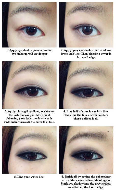 Kpop Eyeliner, Kpop Makeup, Eyeliner Ideas, Bold Eyeliner, Grey Eyeshadow, Makeup Pictorial, Makeup Tutorial Eyeliner, Black Eyeshadow, Circle Lenses