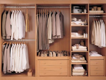 The inside story on storage for fitted wardrobes & dressing rooms Fitted Wardrobe Design, Wardrobe Internal Design, Fitted Bedroom Furniture, Armoire Dressing, Hanging Wardrobe, Organized Closet, Bedroom Cupboards, Big Bedrooms, Fitted Bedrooms