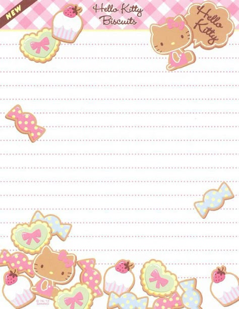 Memo Pad Design, Memo Sheets, Hello Kitty Printables, Writing Paper Printable Stationery, Free Printable Stationery, Note Writing Paper, Writing Paper Printable, Memo Paper, Scrapbook Printing