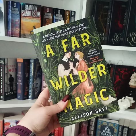 Current read: A Far Wilder Magic by Allison Saft. It is my first book from this author, and I am having a great time. The plot is quite predictable, but I do like the character work. Our two main characters are very different, yet they both struggle, and they are both trying to understand each other and fight the 'world' together. It's definitely one of the better fantasy romance books I've read. Did you read A Dar Wilder Magic or any other book by Allison Saft? Let me know! #currentlyread... A Far Wilder Magic Book, A Far Wilder Magic, Best Fantasy Romance Books, Fantasy Romance Books, Magic Book, Fantasy Romance, Romance Books, Main Characters, Let Me