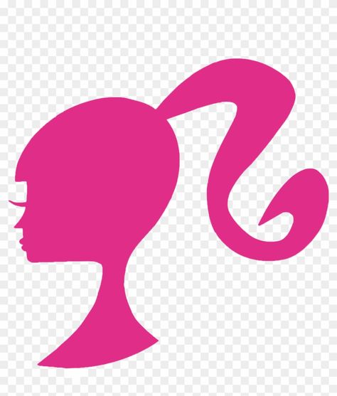 Barbie Logo Png, Barbie Png, Barbie Silhouette, Barbie Party Decorations, Barbie Theme Party, Free Barbie, Logo Silhouette, Logo Face, Barbie Logo