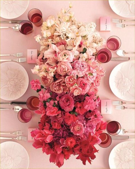 Our 20 Favorite Wedding Centerpieces for 2019 | A Practical Wedding Pink Wedding Centerpieces, Pink Wedding Inspiration, Valentine Dinner, Unique Wedding Flowers, Practical Wedding, Wedding Floral Centerpieces, Unique Table, Flower Centerpieces Wedding, Martha Stewart Weddings