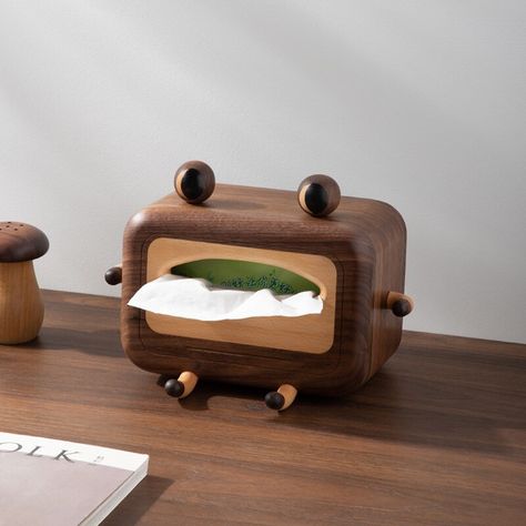 88.0US $ |Abstract Cute Black Walnut Wood Tissue Box, Home Office Desk Decoration Idea,With Phone Holder, Funny Gift, Creative Stuff| | - AliExpress Tulip Lamp, Black Walnut Wood, Frog Design, Office Desk Decor, Big Mouth, Tissue Holder, Mobile Phone Holder, Tissue Box Covers, Tissue Box