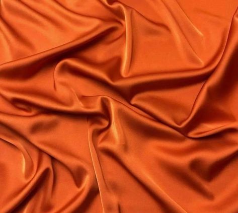 Burnt Orange Fashion, Notion Pics, Flying Dress, Fabric Board, Orange Water, Orange Color Palettes, Silk Sheets, Silk Wallpaper, Silk Satin Fabric