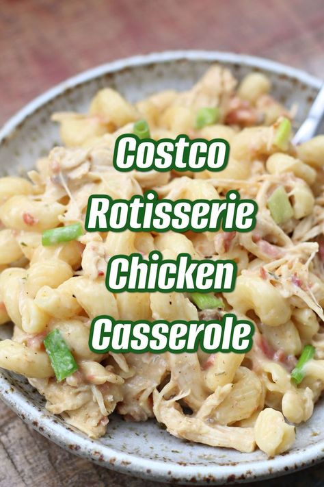 Costco Rotisserie Chicken Casserole (Instant Pot)--a super fast and easy dump and go Instant Pot recipe that uses the meat from a Costco rotisserie chicken. With noodles, chicken, cheese, ranch dressing mix and bacon it has tons of flavor and is a family favorite. Instant Pot Recipes With Rotisserie Chicken, Instant Pot Recipes Using Leftover Rotisserie Chicken, Rotisserie Chicken Recipes Leftover Instant Pot, Chicken And Dressing Instant Pot, Rotisserie Chicken Instant Pot Recipes, Copycat Costco Rotisserie Chicken, Instant Pot Rotisserie Chicken Recipes, Rotisserie Chicken And Egg Noodles, Instant Pot Chicken Casserole Recipes