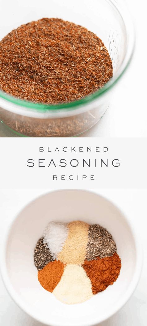 Best Blackened Seasoning Recipe, Blackened Chicken Seasoning Recipes, Diy Blackening Seasoning, Blackened Shrimp Seasoning Recipe, Blackened Seasoning Recipe Chicken, Blackened Spice Recipe, Blackened Fish Seasoning, Blackening Spice Recipe, Blacken Seasoning Recipe