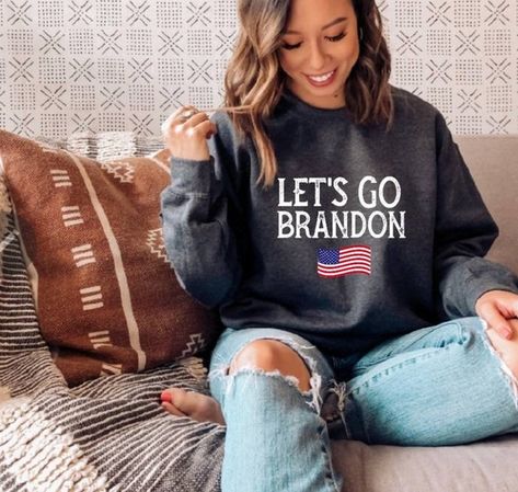 Check out this item in my Etsy shop https://www.etsy.com/listing/1102328972/lets-go-brandon-sweatshirt-awakened Bride Shirt, Future Nurse, Nurse Sweatshirt, Custom Sweatshirts, Weekend Outfit, Fall Sweatshirt, Nursing Shirts, Nurse Gifts, Family Shirts