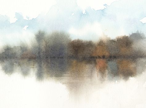 Watercolor Art Landscape, Abstract Watercolor Landscape, Mixed Media Art Canvas, Watercolor Paintings For Beginners, Diy Watercolor Painting, Watercolour Inspiration, Watercolor Painting Techniques, Abstract Watercolor Painting, Watercolor Landscape Paintings