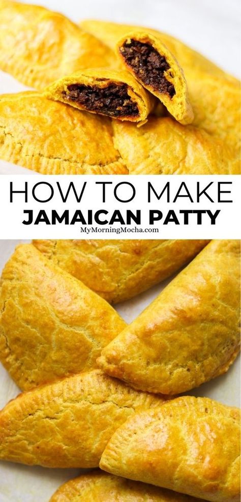 Best Cornbread Stuffing Recipe, Chicken Patty Recipes, Beef Patties Recipes, Jamaican Beef Patties, Jamaican Patty, Patty Recipe, Belgian Food, Jamaican Dishes, Beef Patties