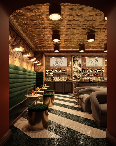 Legacy Records NYC Upscale Bar, Restaurants Interior, Ken Fulk, Restaurant Designs, Karaoke Room, Lounge Interiors, Bar Design Awards, Nightclub Design, Design Café