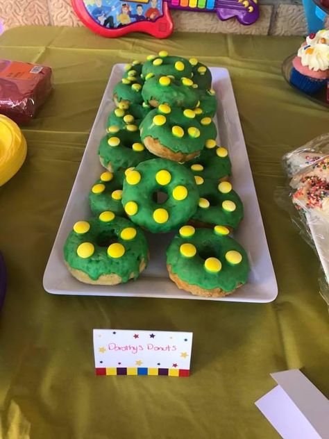 The Wiggles Party Ideas, Wiggles Themed Party Food, Wiggles First Birthday Party Ideas, Wiggles Birthday Party Food, Wiggles Party Food, Wiggle Birthday Party, Wiggles Second Birthday, Wiggles Birthday Party Ideas, Wiggles Party Ideas